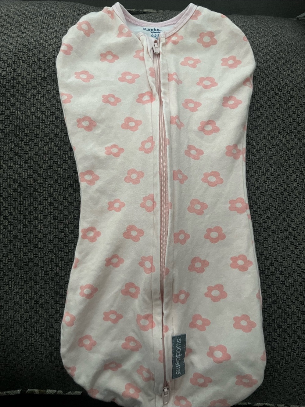 Swaddle Designs Pink Floral Zip Sleep Sack